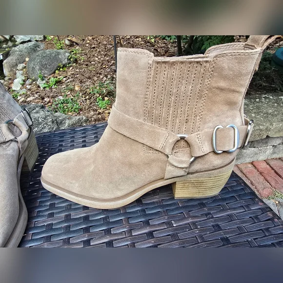 Sam Edelman Women's Bellamie Harness Bootie 7.5 Brown Suede - Picture 6 of 12